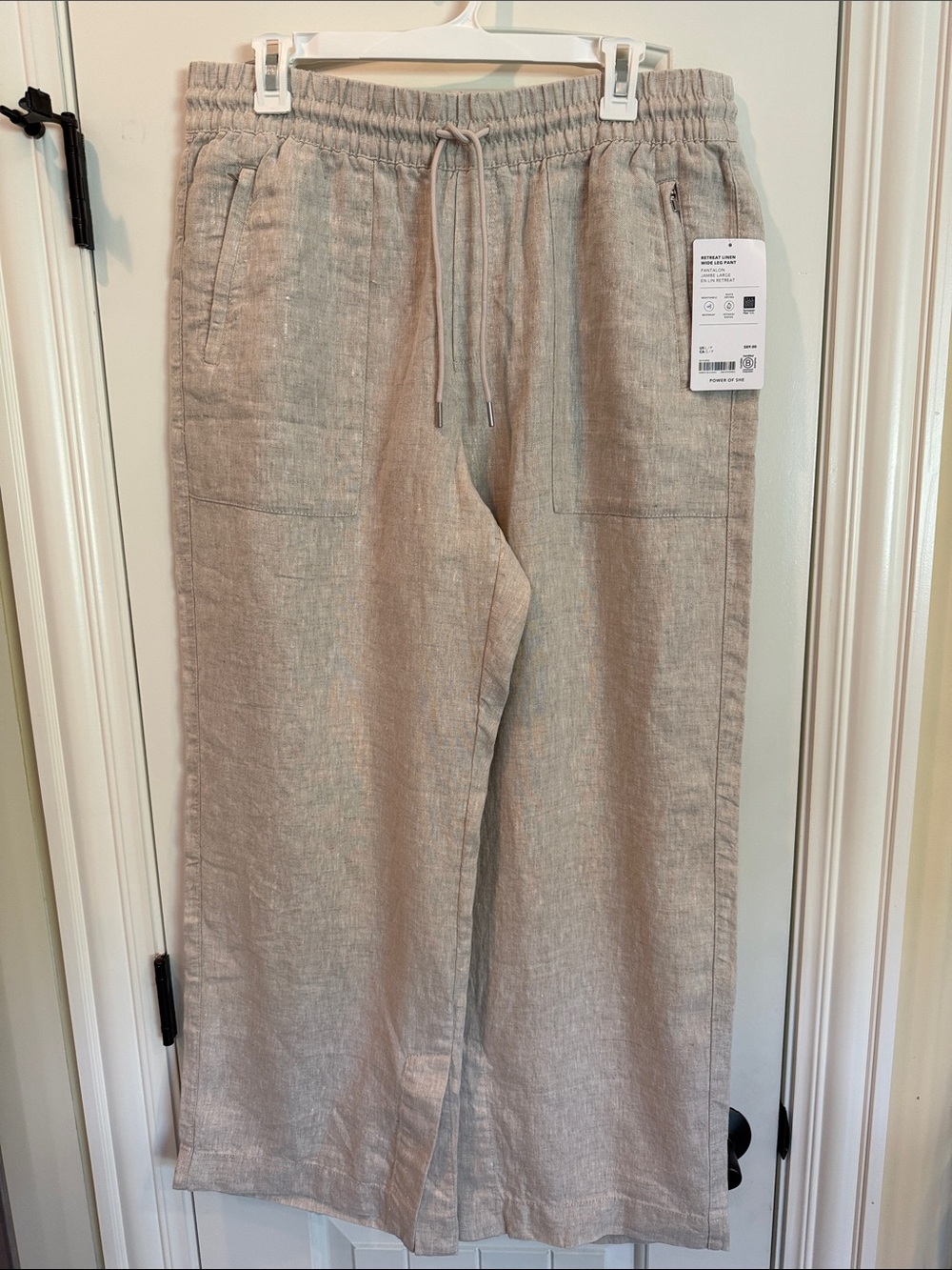 Athleta Retreat Linen Wide-Leg Pant - Picture 3 of 9